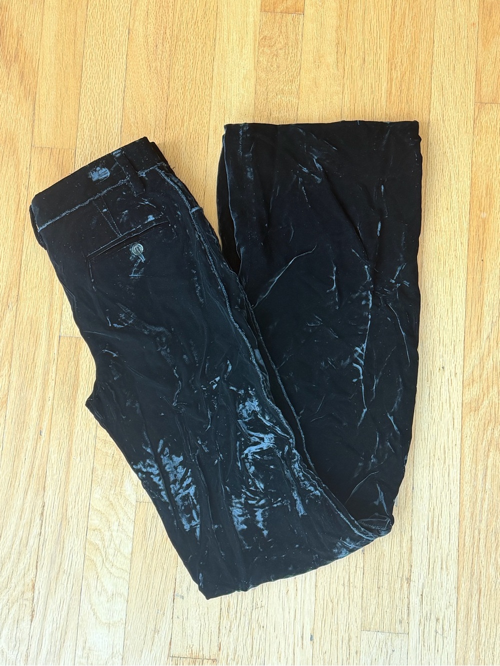 Dolce & Gabbana Black Velvet Flare Trousers